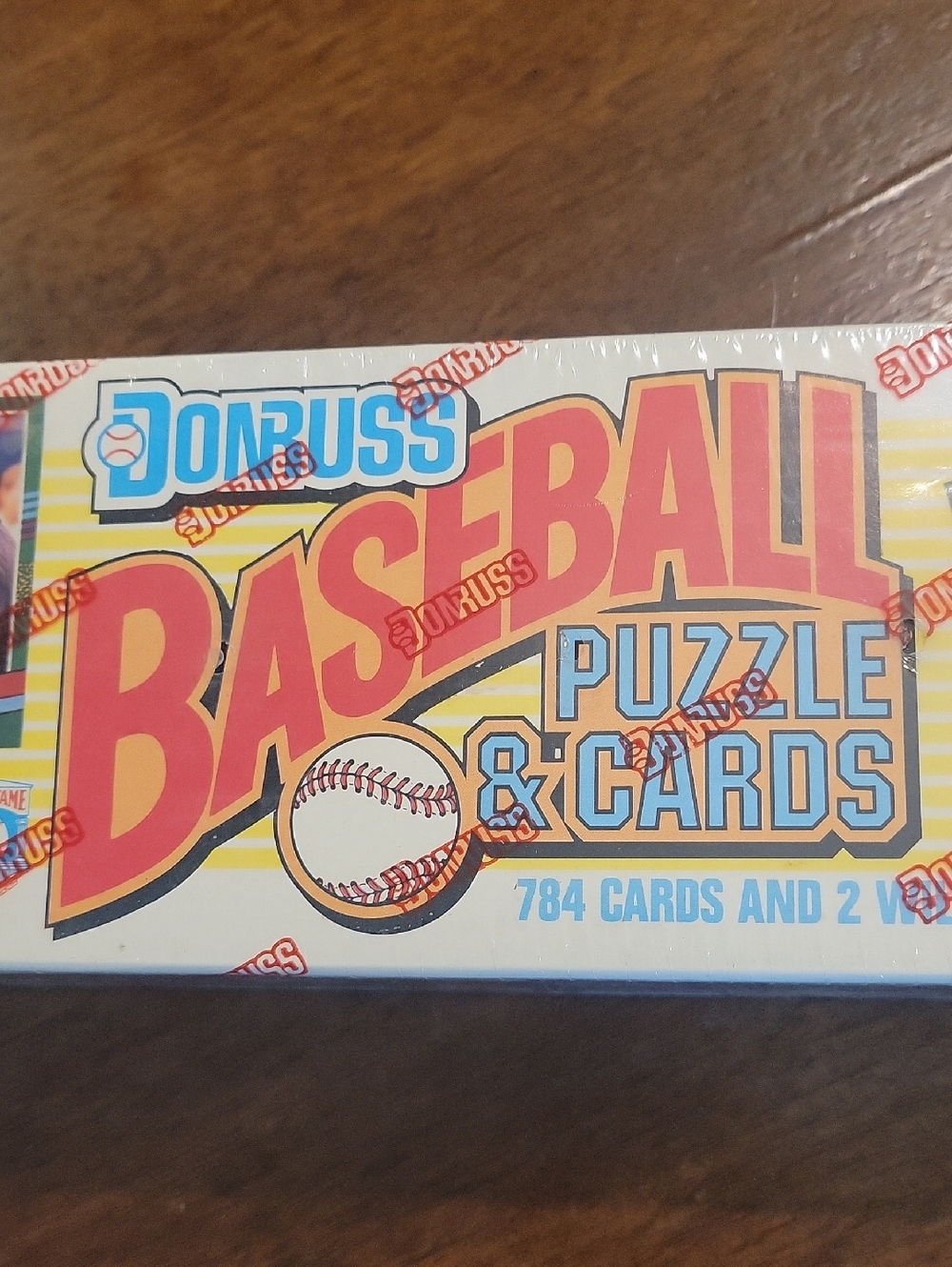 1991 Donruss Baseball Puzzle & Cards - Red, Blue, Yellow Box  New (Wrapped)